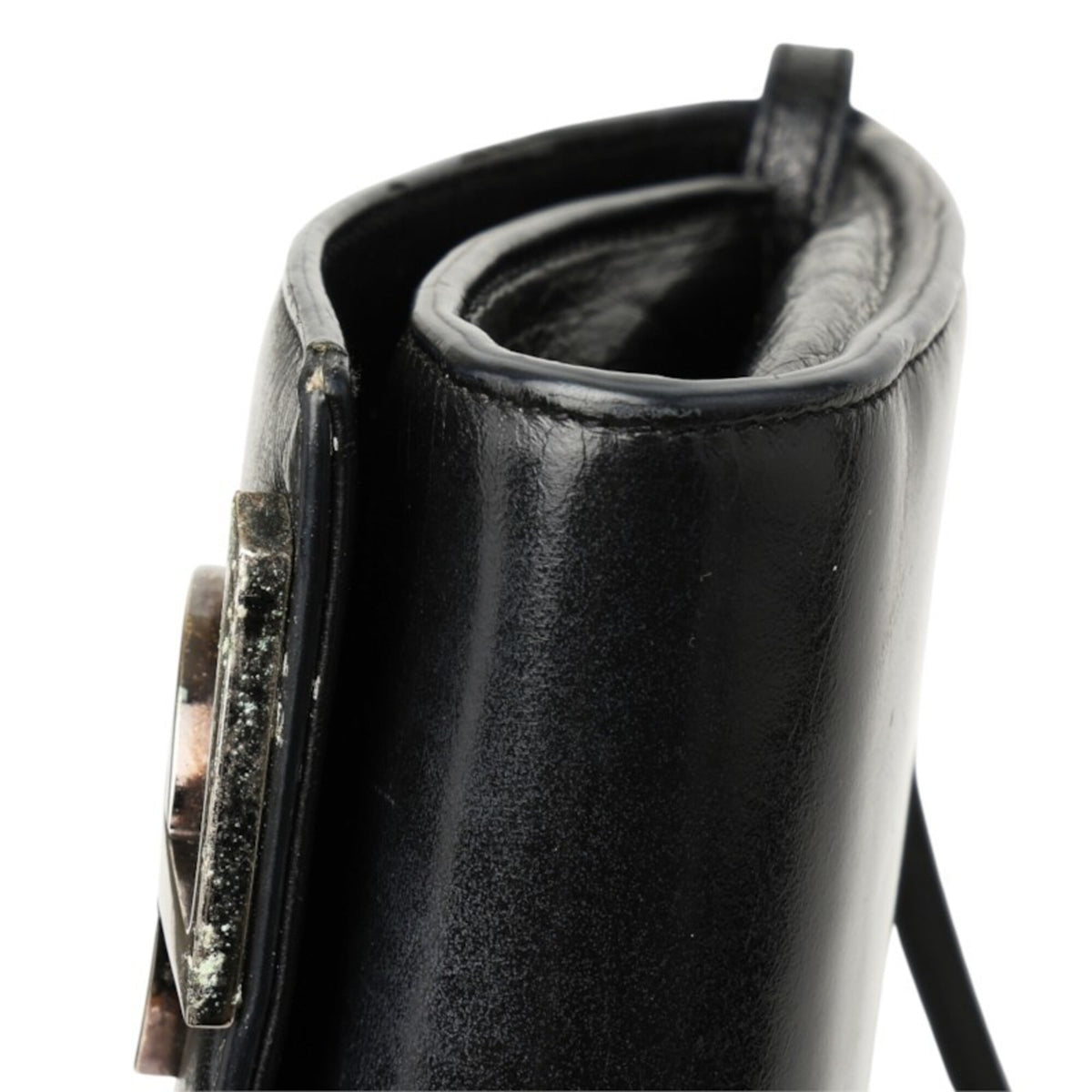 Saint Laurent Black Leather Shoulder Bag (Pre-Owned)