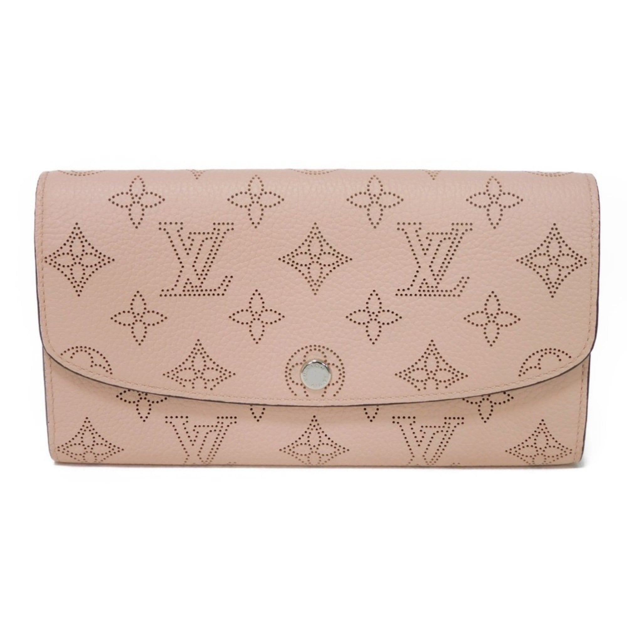Louis Vuitton Magnolia Pink Mahina Leather Long Wallet (Bi-Fold) (Pre-Owned)
