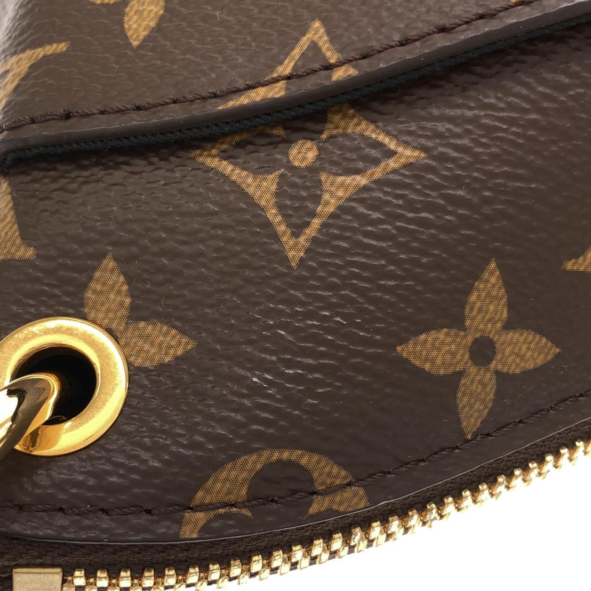 Louis Vuitton Brown Coated Canvas Shoulder Bag (Pre-Owned)