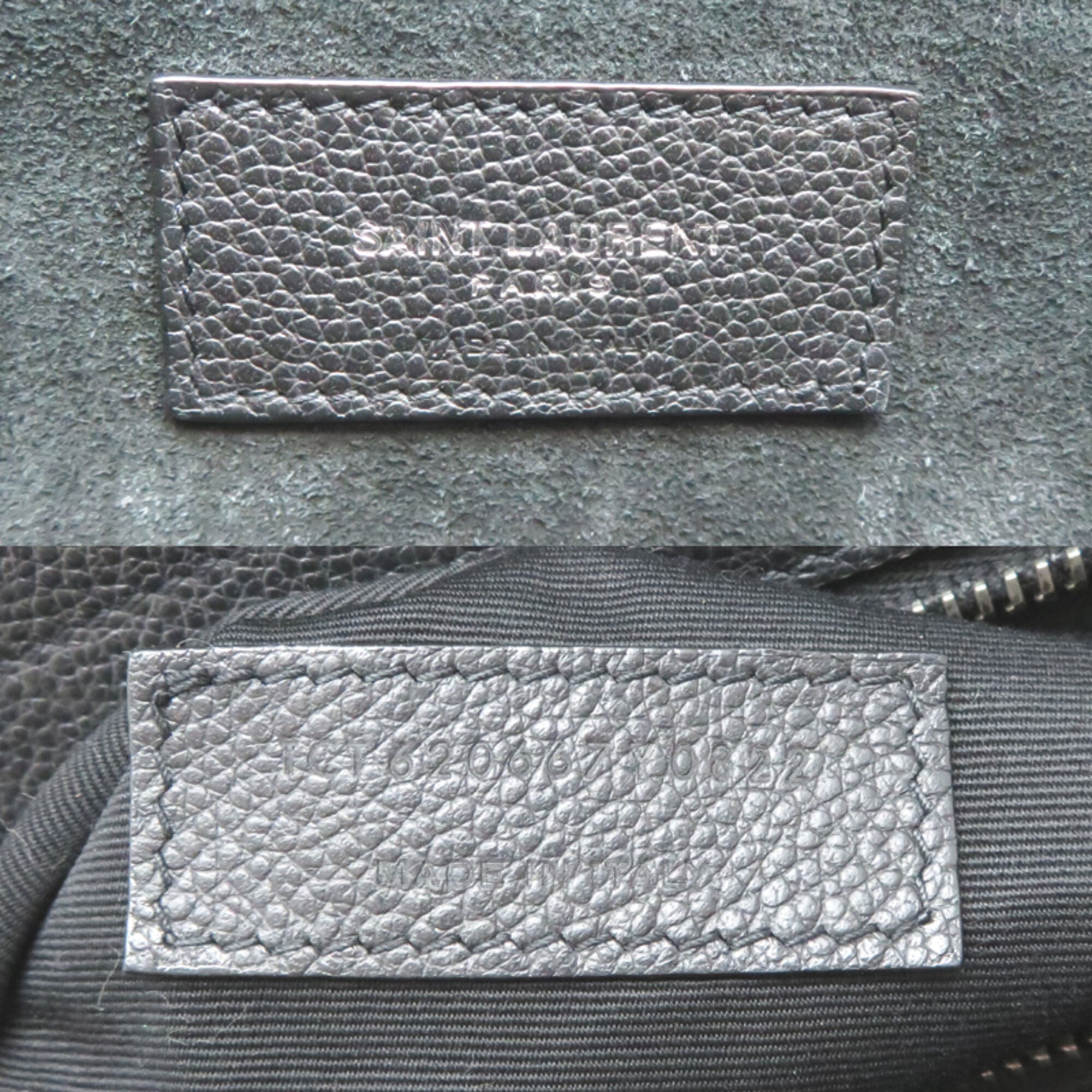 Saint Laurent Black Leather Handbag (Pre-Owned)