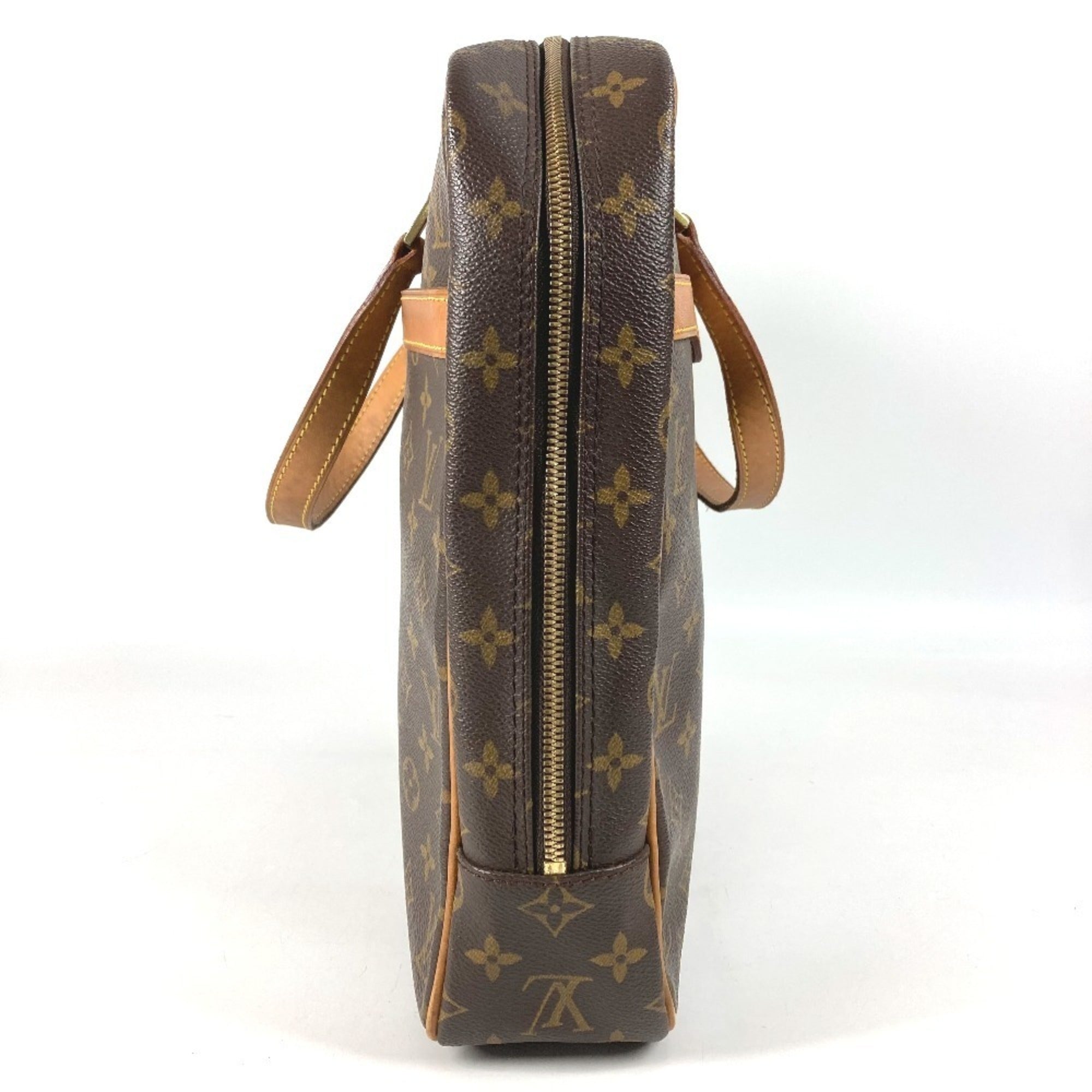 Louis Vuitton Brown Monogram Canvas Handbag Tote Bag (Pre-Owned)