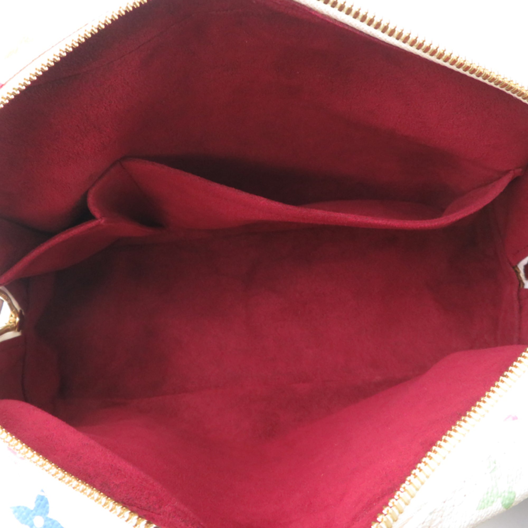 Louis Vuitton White Monogram Multicolore Handbag (Pre-Owned)