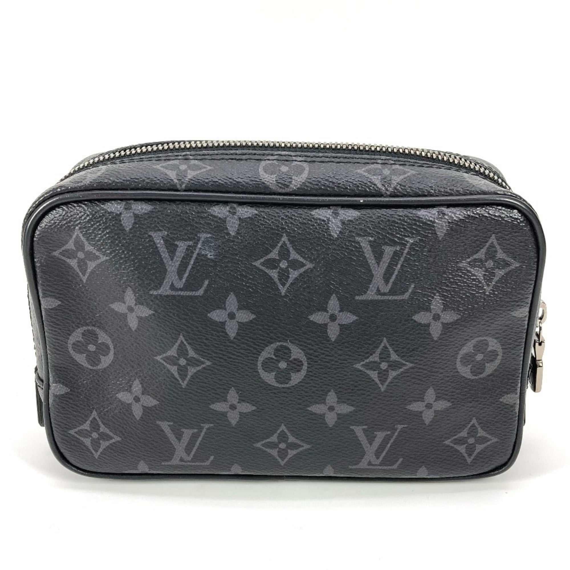 Louis Vuitton Black Monogram Eclipse Canvas Clutch Bag Pouch (Pre-Owned)