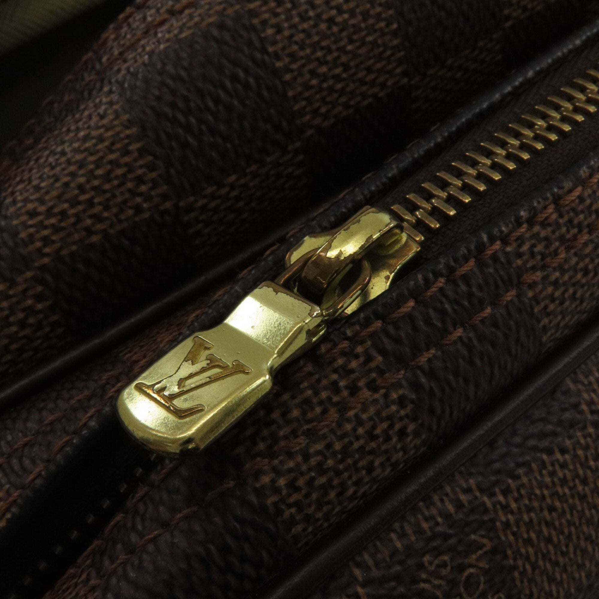 Louis Vuitton Damier Canvas Ebene Damier Canvas Shoulder Bag (Pre-Owned)