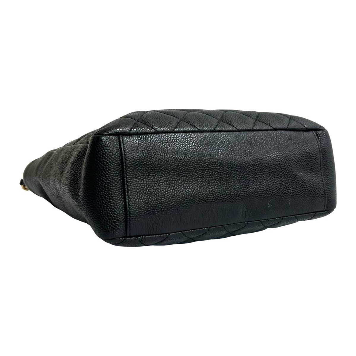 Chanel Black Grained Calfskin Handbag Tote Bag (Pre-Owned)