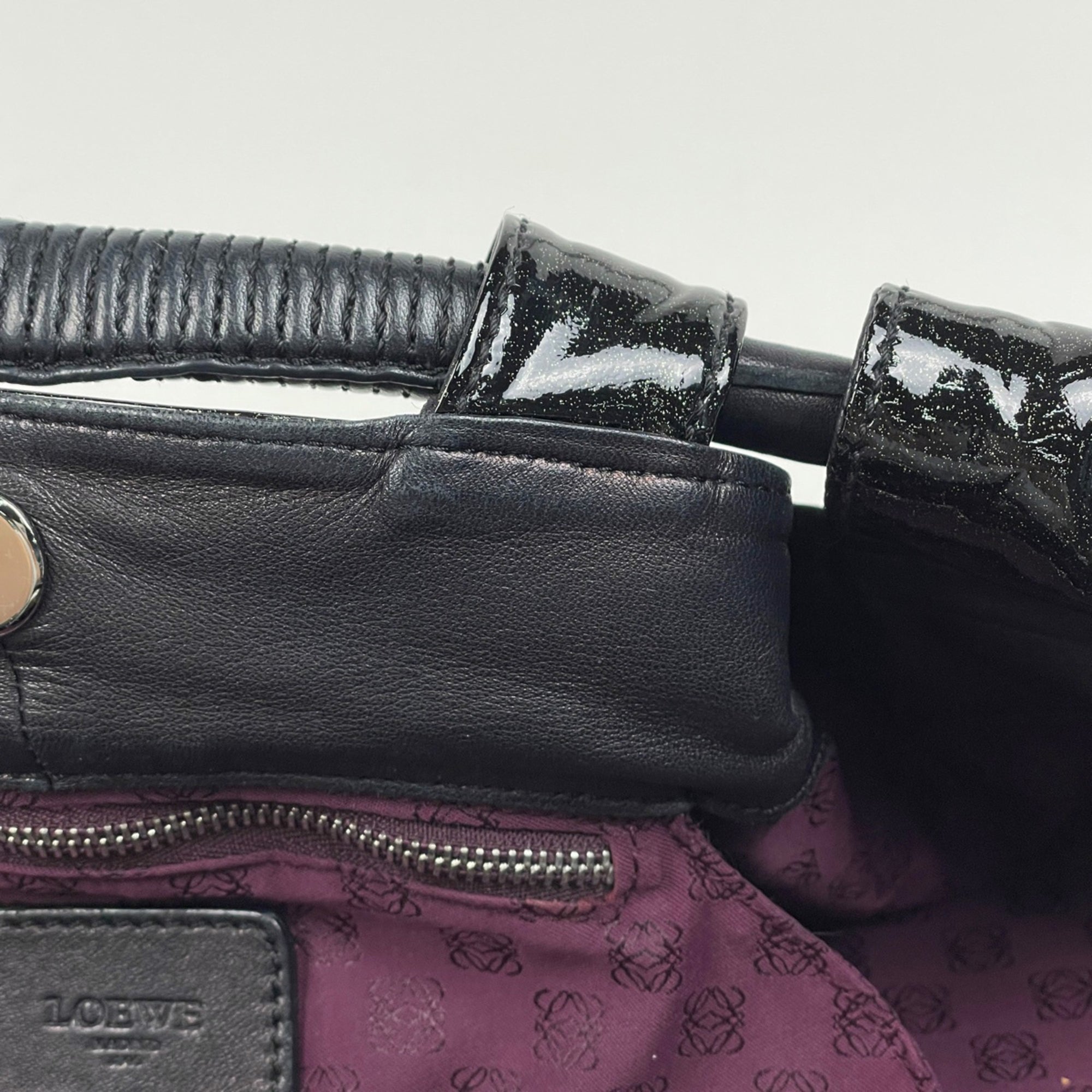 Loewe Black Coated Canvas Handbag (Pre-Owned)