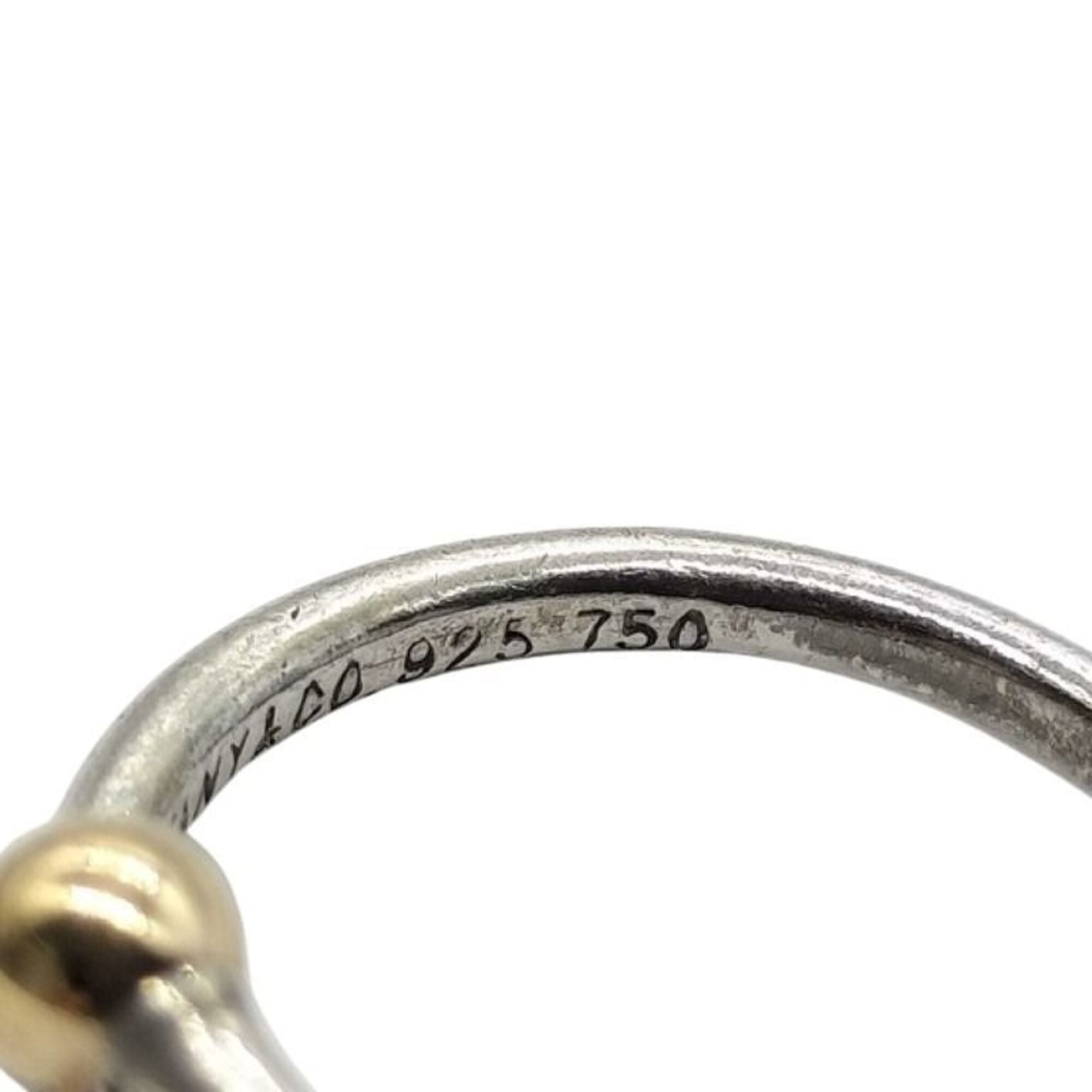 Tiffany Gold Silver Silver 925 Band Ring (Pre-Owned)