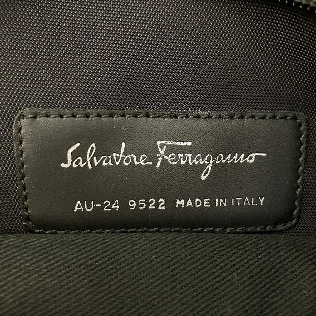 Salvatore Ferragamo Black Nylon Boston Bag (Pre-Owned)