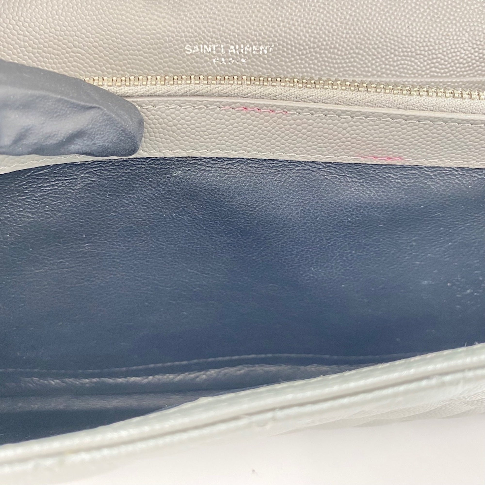 Yves Saint Laurent Gray Shoulder Bag (Pre-Owned)
