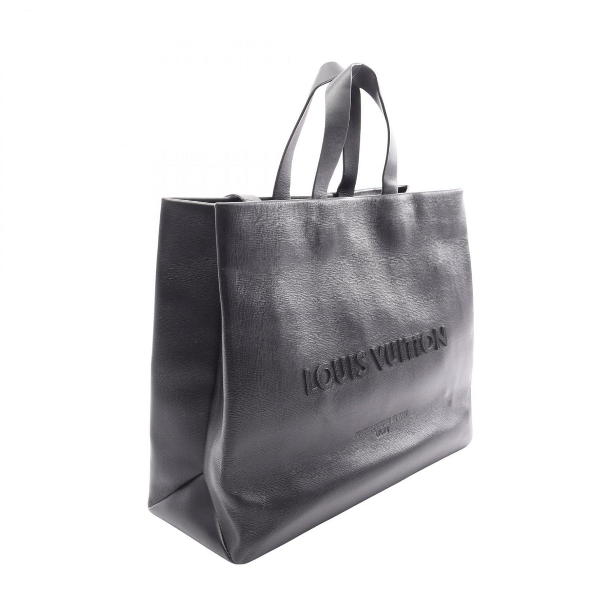 Louis Vuitton Black Cuir Ombre Leather Handbag Tote Bag (Pre-Owned)