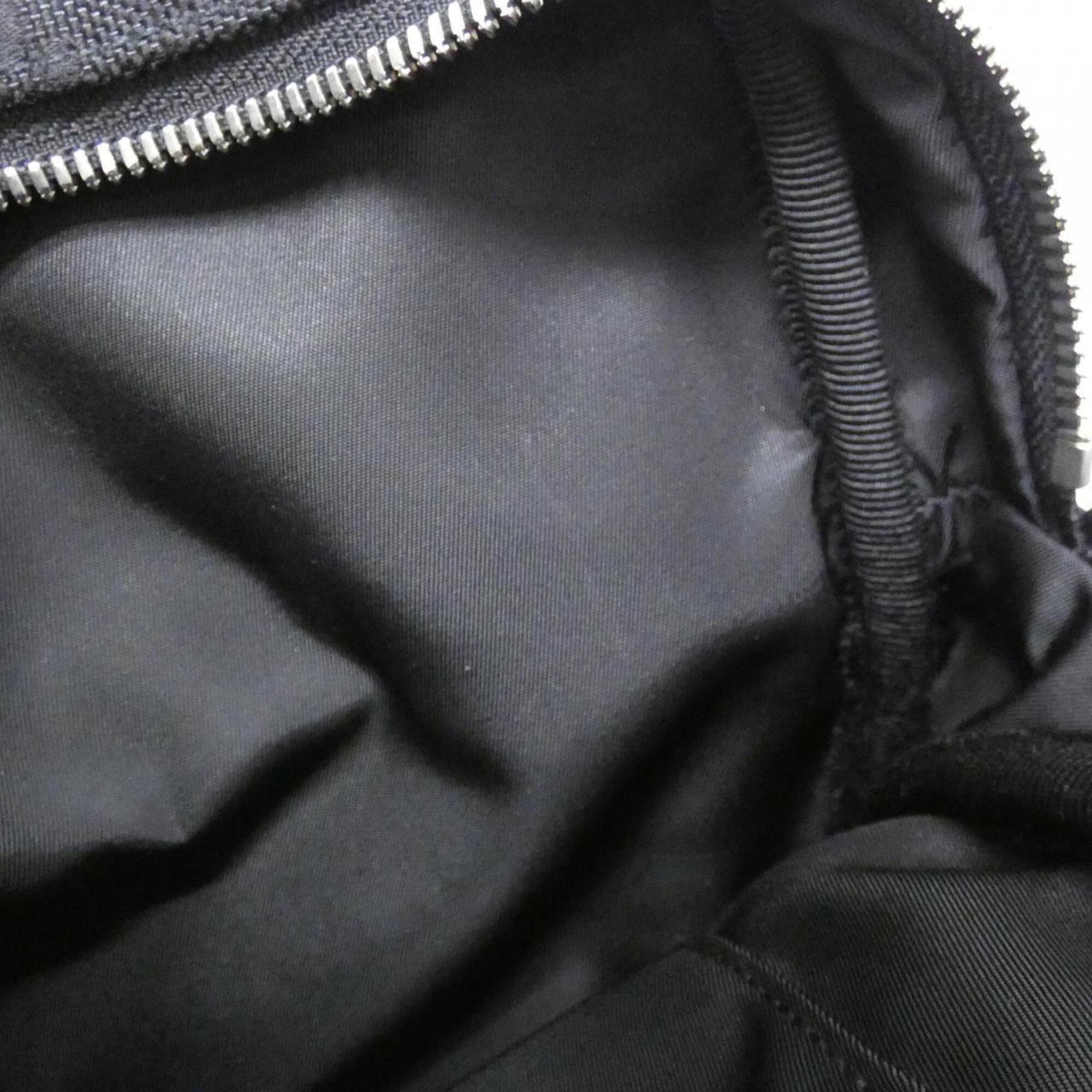 Gucci Black Nylon Leather Shoulder Bag (Pre-Owned)