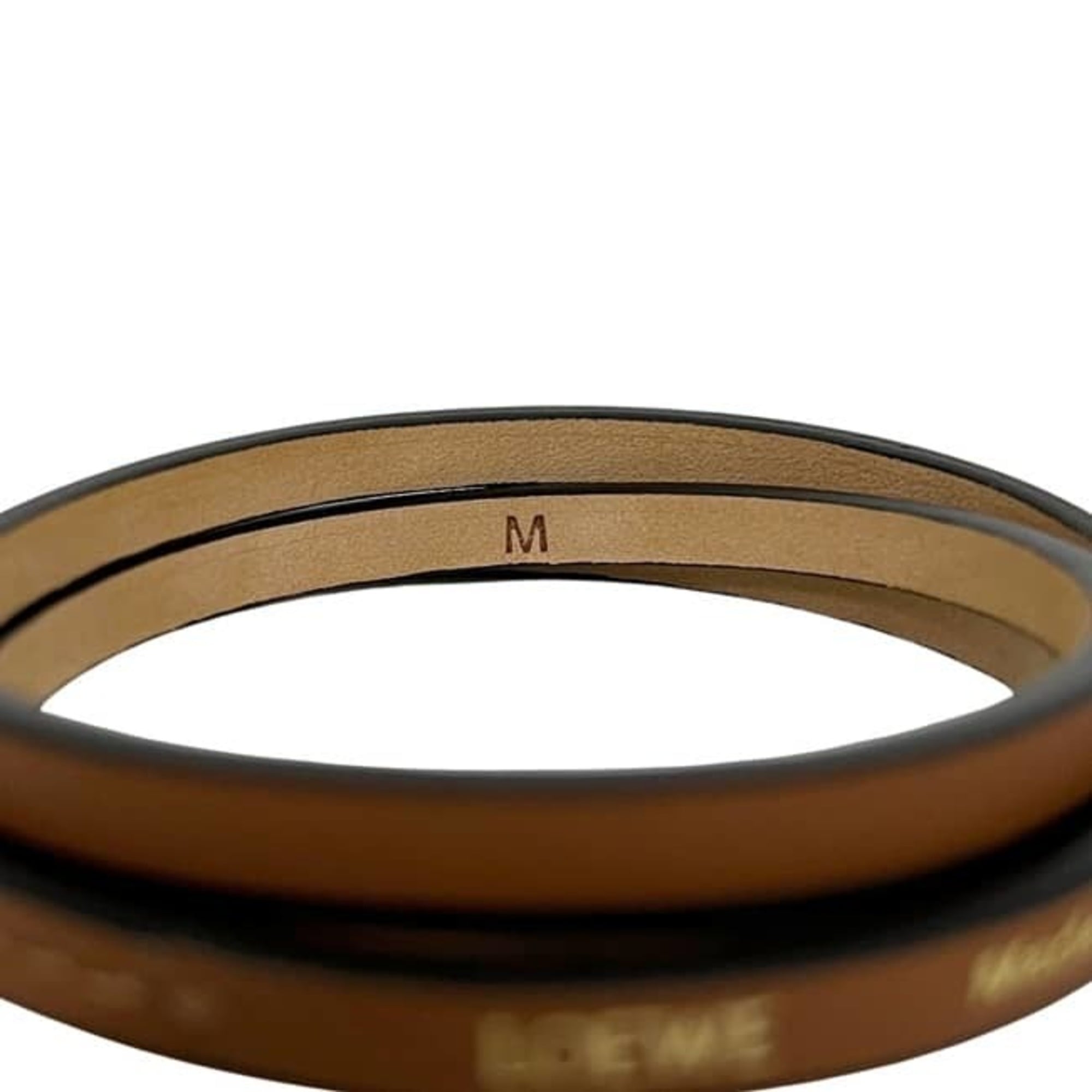 Loewe Black Brown Leather Bangle (Pre-Owned)