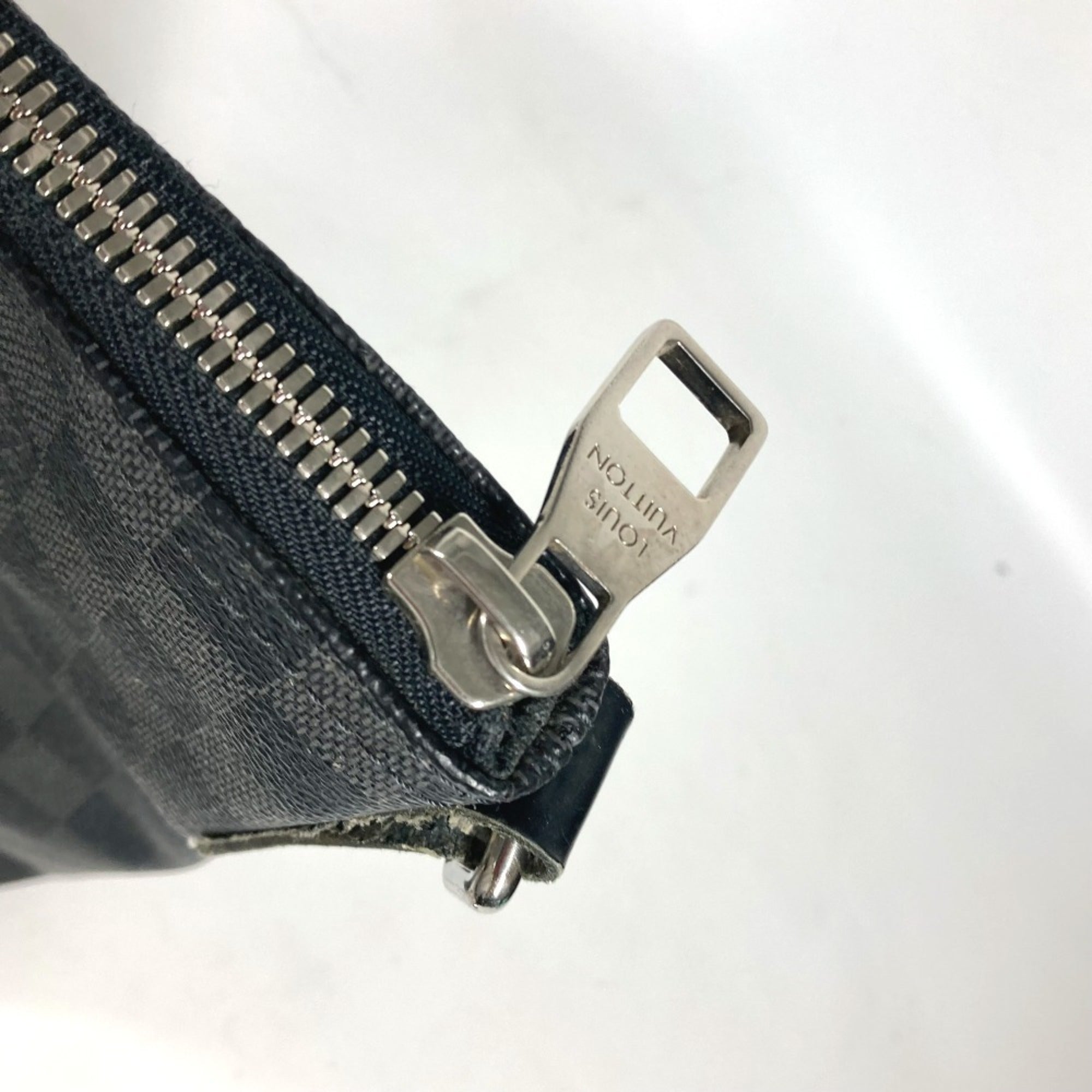 Louis Vuitton Black Damier Graphite Shoulder Bag (Pre-Owned)