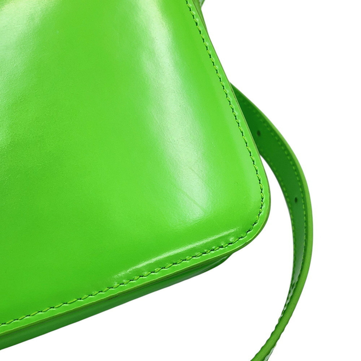 Celine Light Green Leather Shoulder Bag (Pre-Owned)