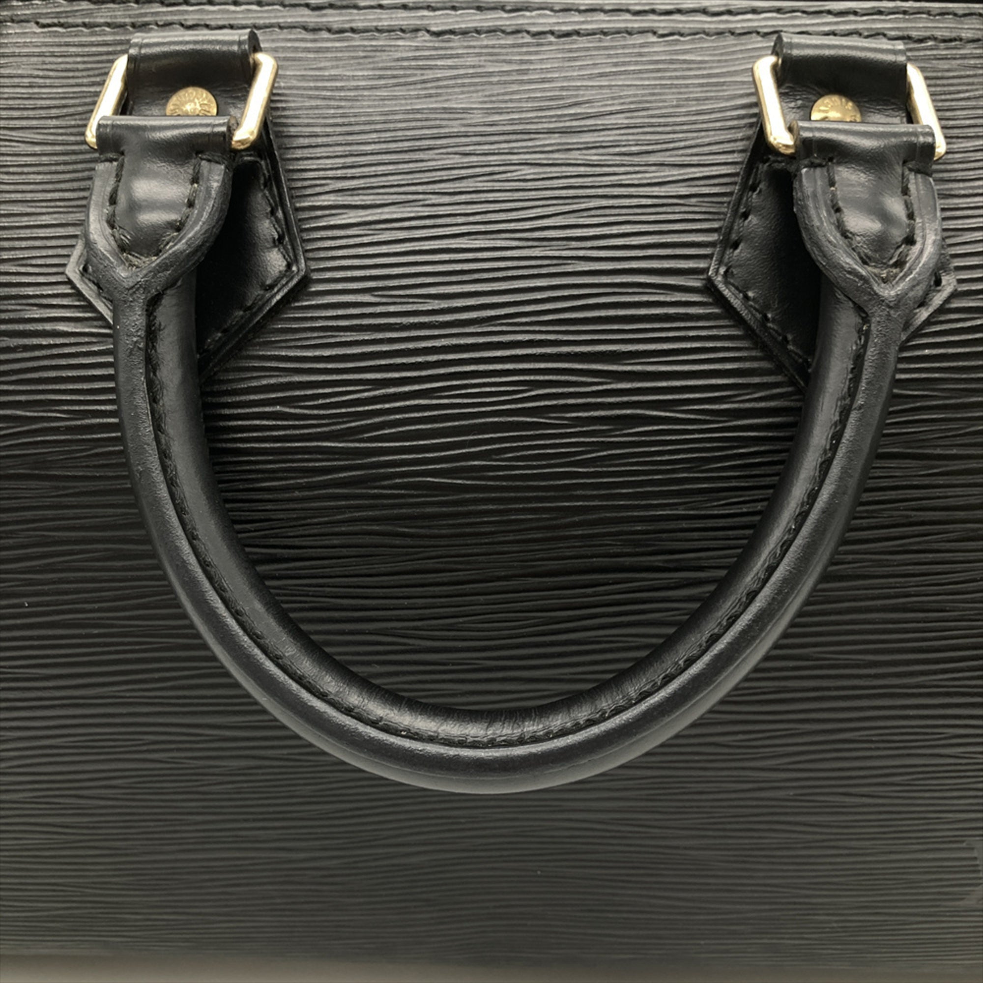 Louis Vuitton Black Noir Epi Leather Handbag (Pre-Owned)