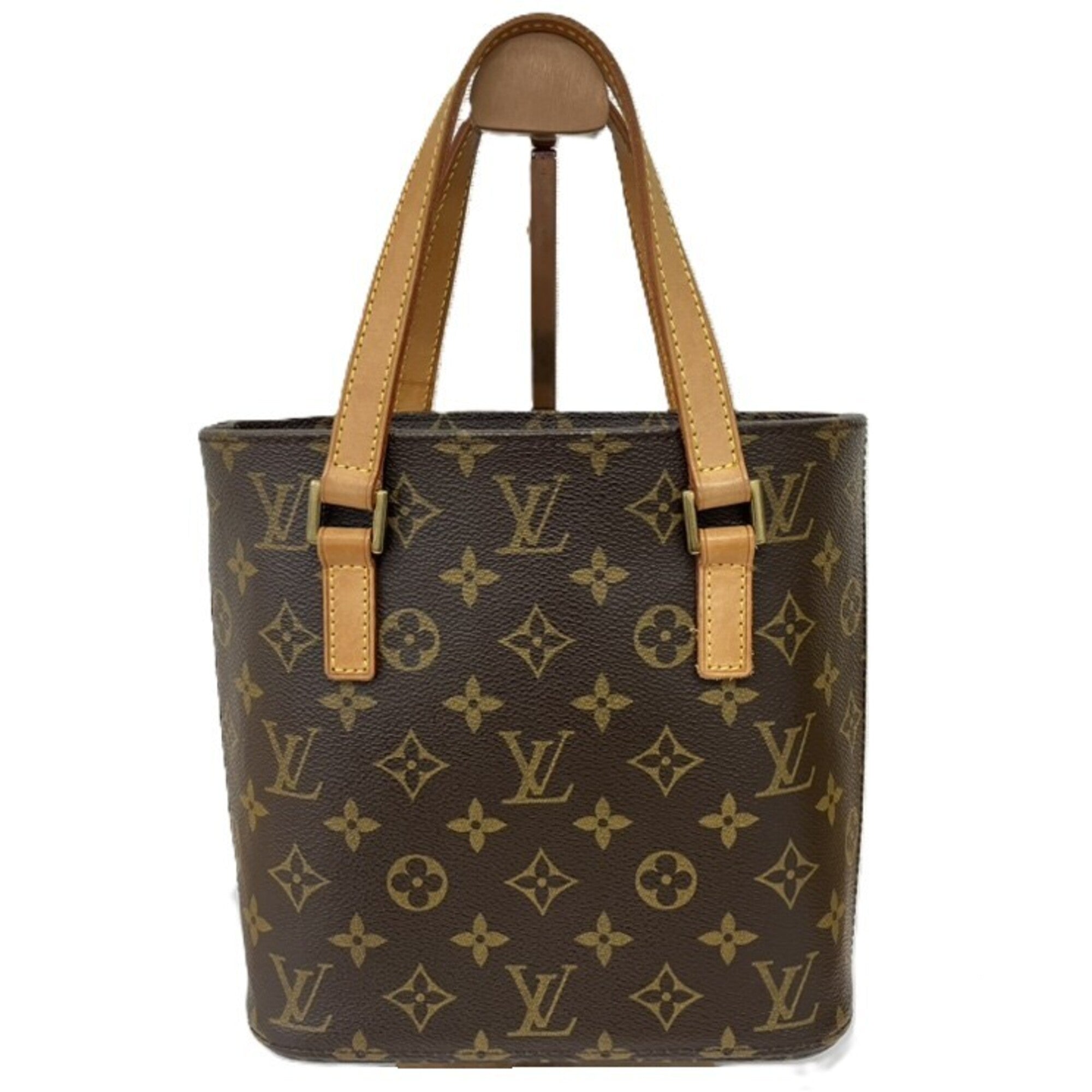Louis Vuitton Monogram Brown Leather Tote Bag (Pre-Owned)