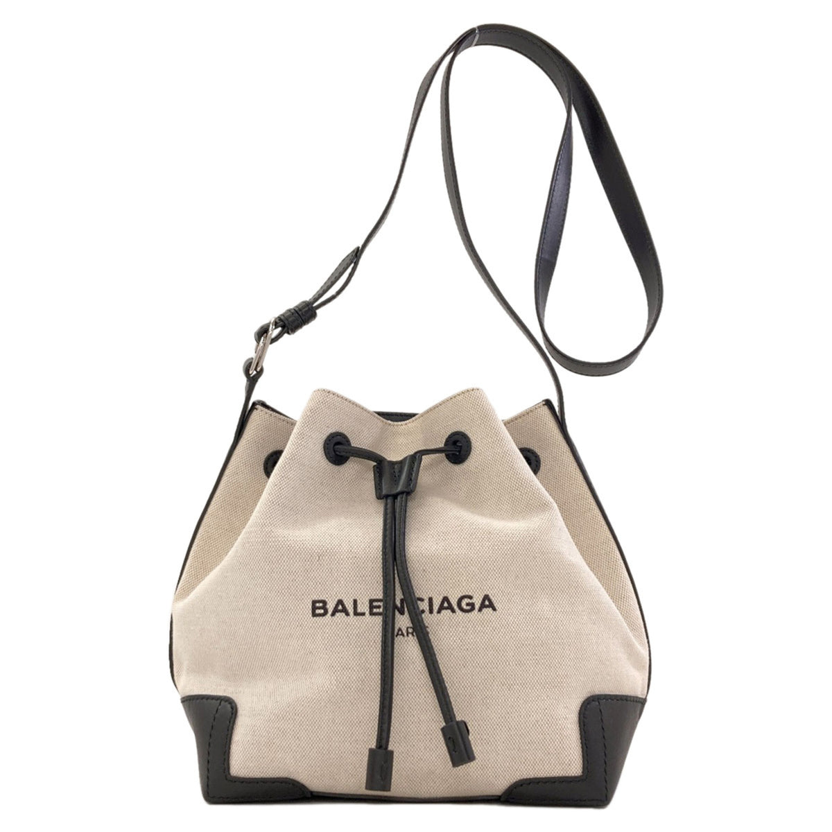 Balenciaga Black Canvas Pouch Shoulder Bag (Pre-Owned)