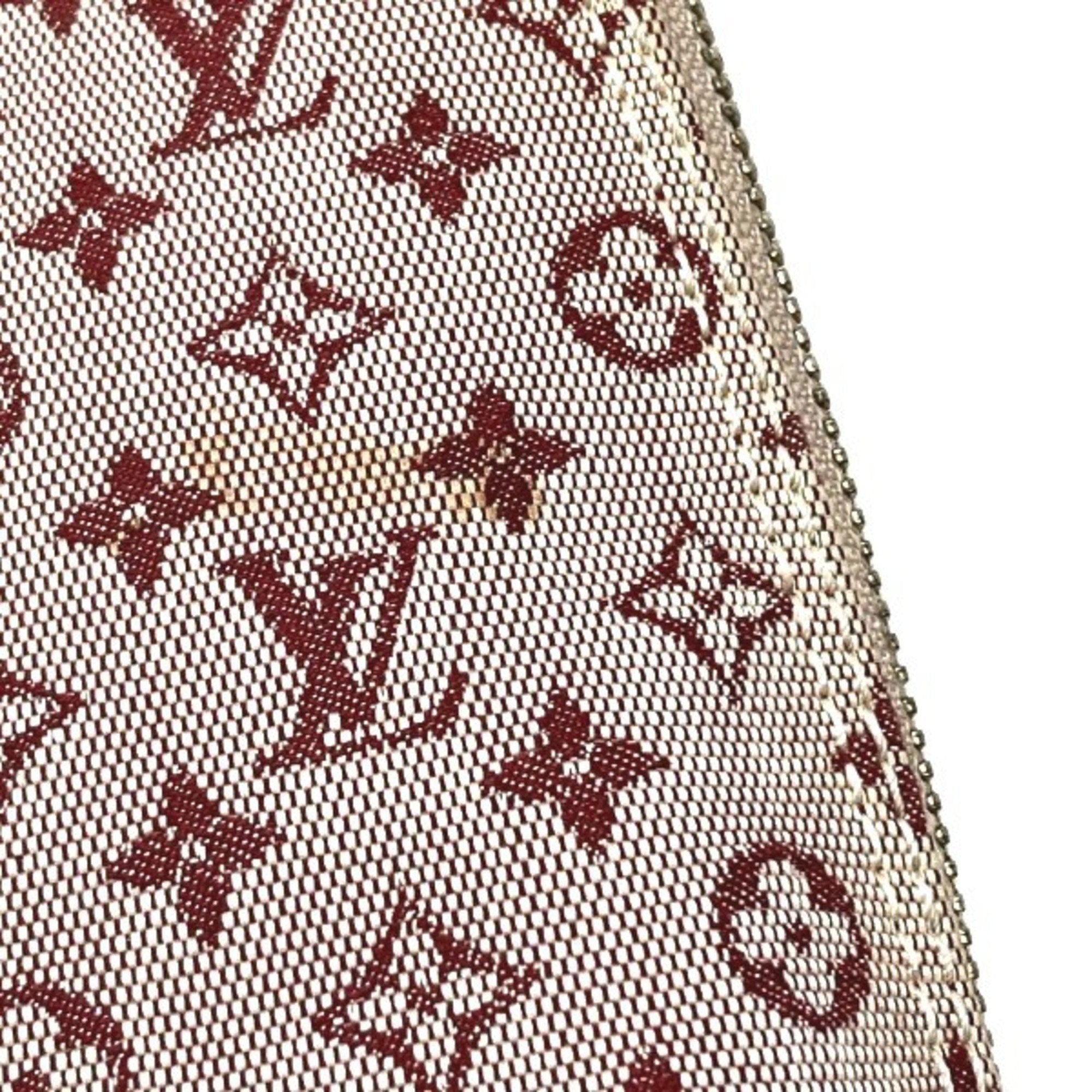 Louis Vuitton Monogram Mini Red Color Canvas Leather Handbag (Pre-Owned)