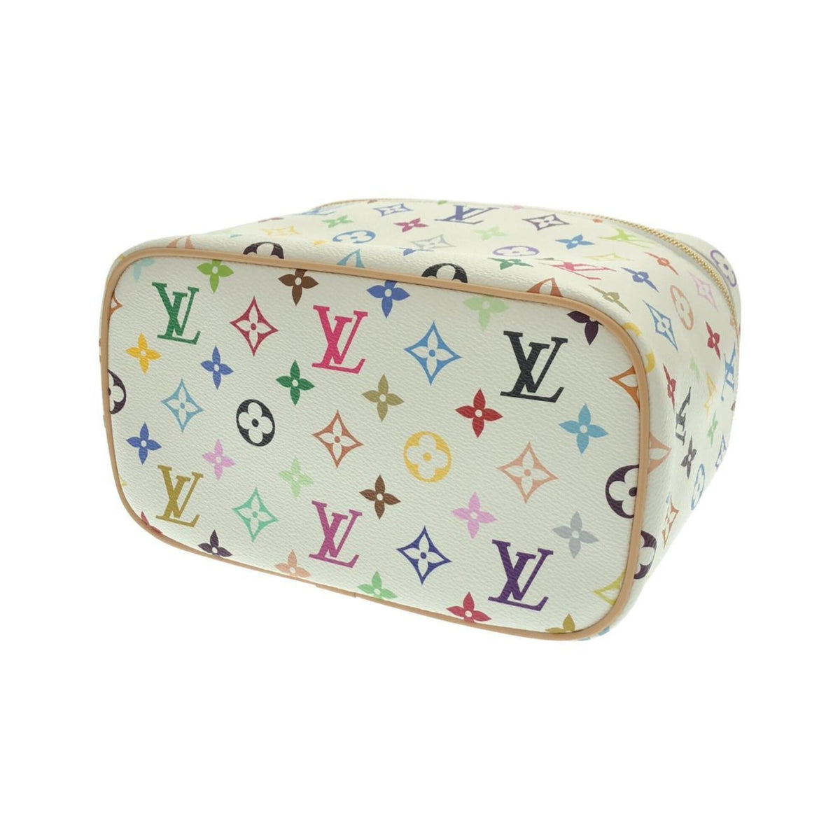 Louis Vuitton White Coated Canvas Handbag (Pre-Owned)