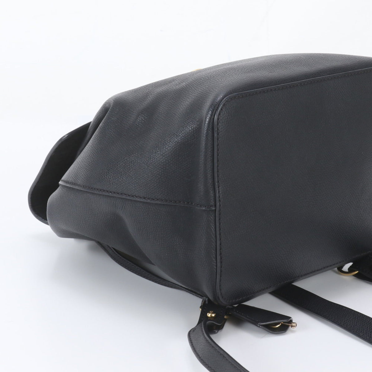 Fendi Black Leather Backpack Shoulder Bag (Pre-Owned)