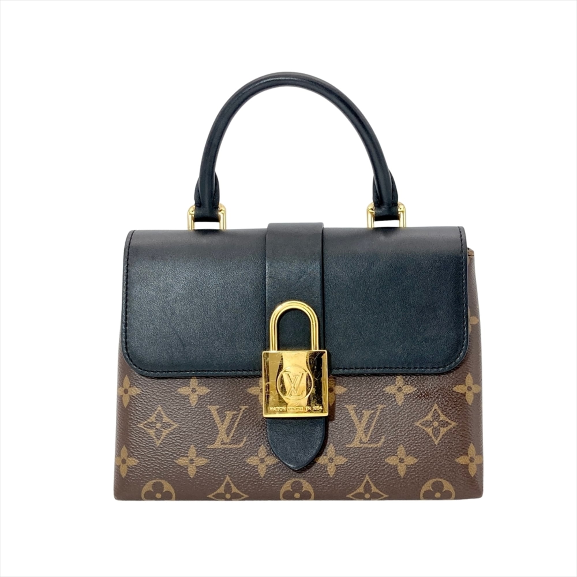 Louis Vuitton Black Noir Monogram Canvas Handbag (Pre-Owned)