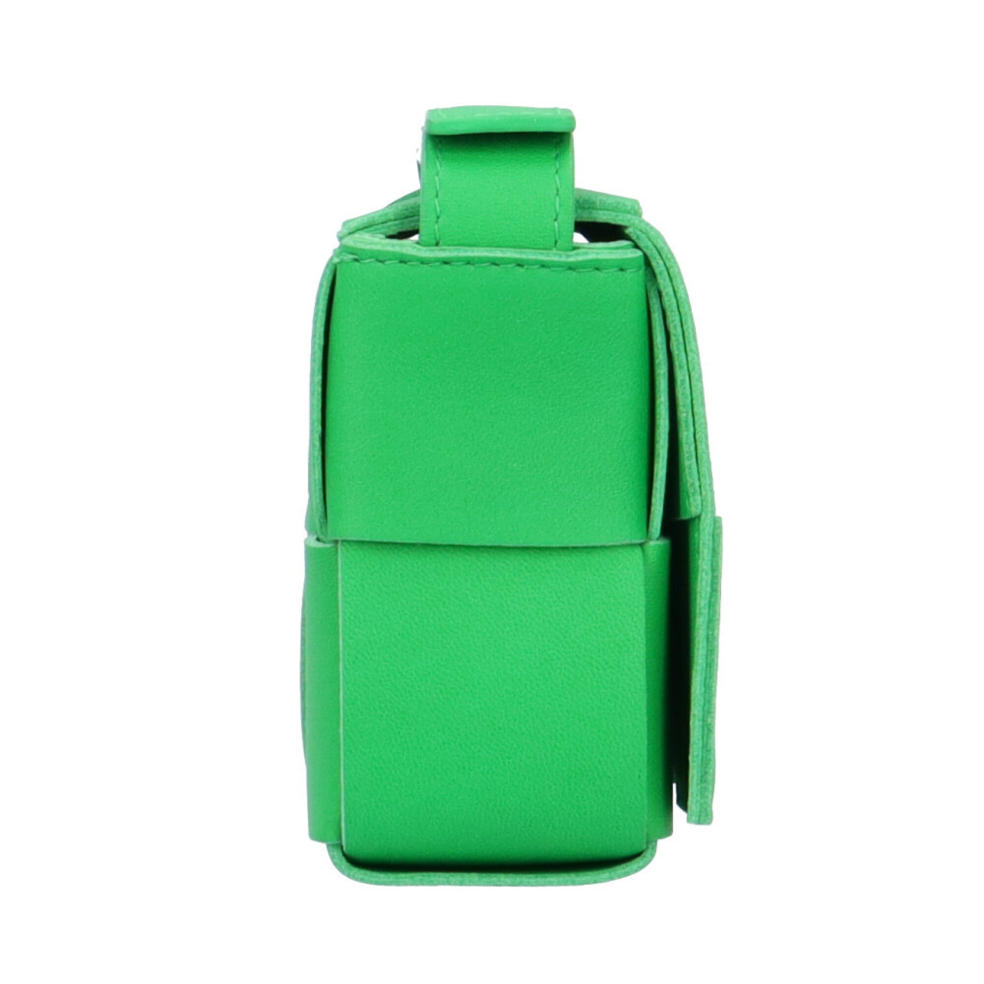 Bottega Veneta Green Leather Shoulder Bag (Pre-Owned)
