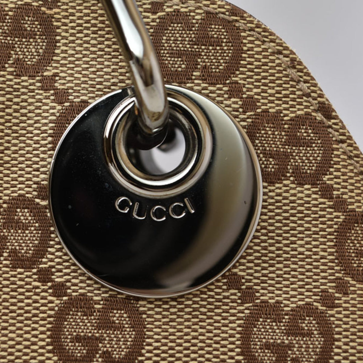 Gucci Gg Canvas Beige Brown Gg Canvas Tote Bag (Pre-Owned)