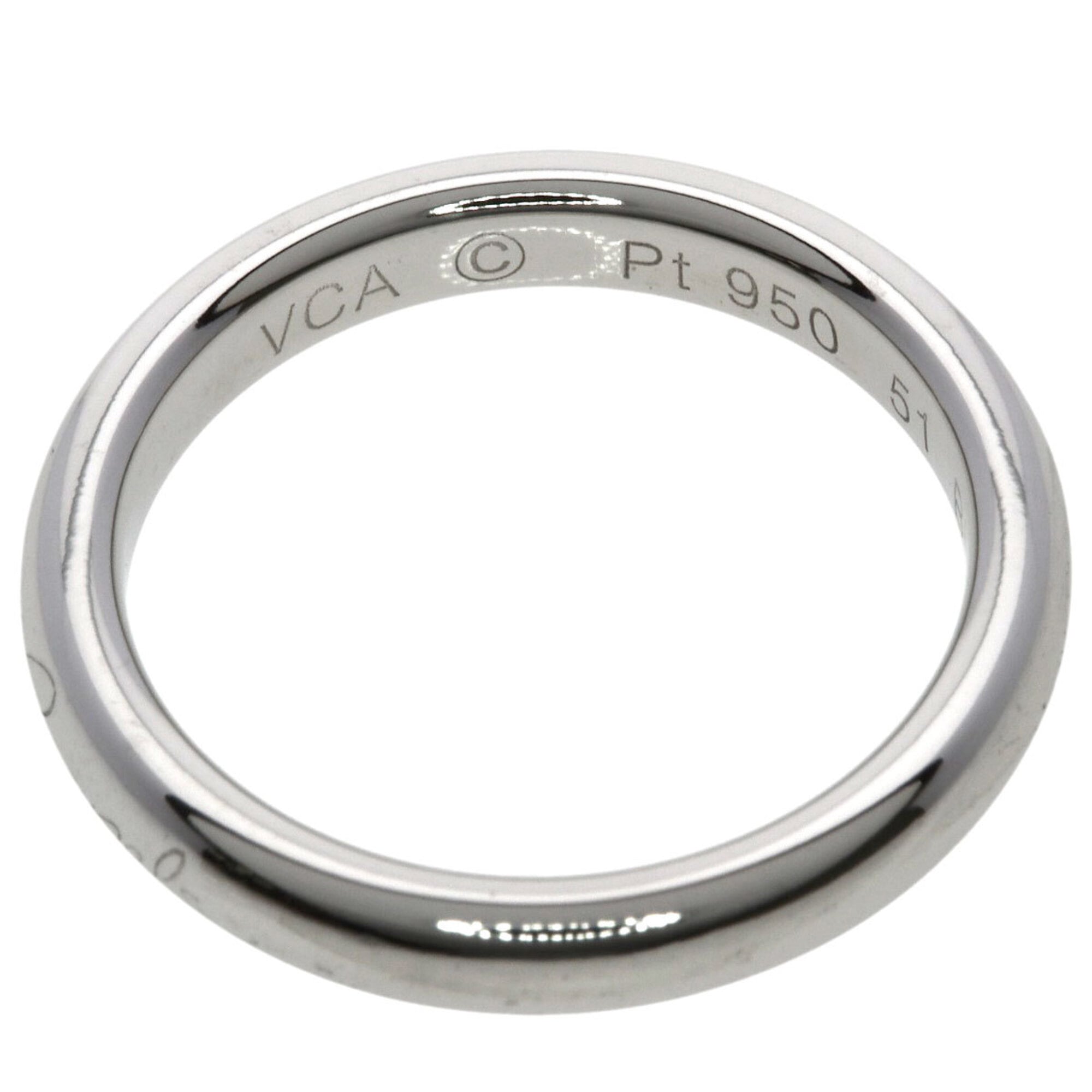 Van Cleef & Arpels Platinum 950 Band Ring (Pre-Owned)