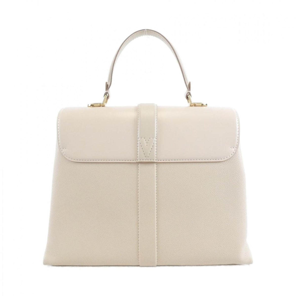 Louis Vuitton Cream Leather Handbag (Pre-Owned)
