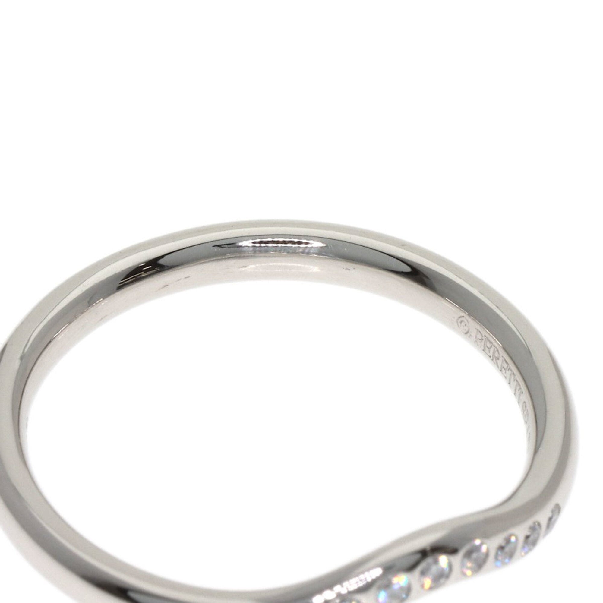 Tiffany Platinum Platinum 950 Band Ring (Pre-Owned)