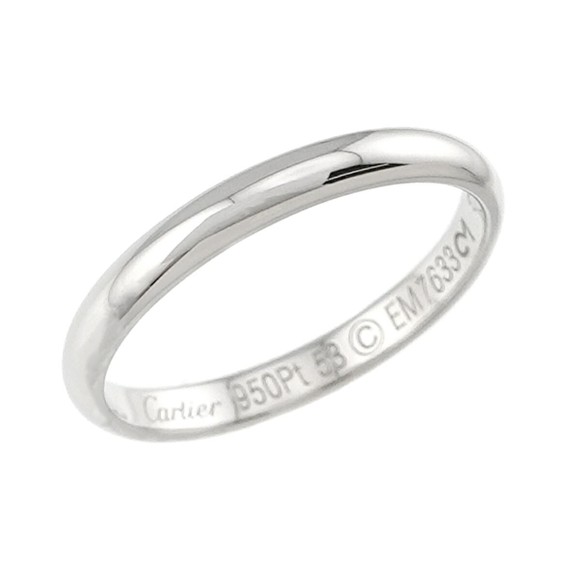 Cartier Platinum 950 Band Ring (Pre-Owned)