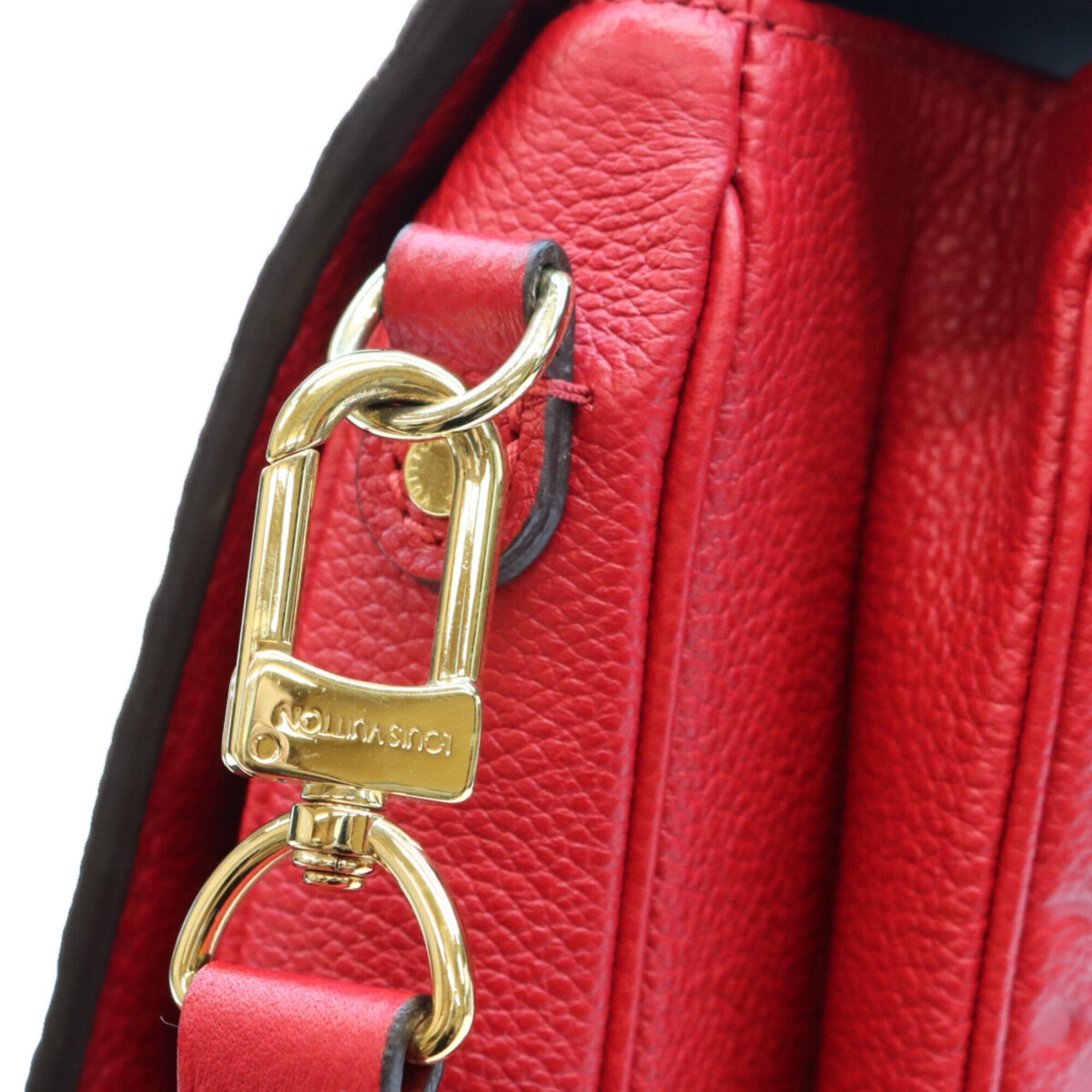 Louis Vuitton Cerise Red Color Monogram Empreinte Shoulder Bag (Pre-Owned)