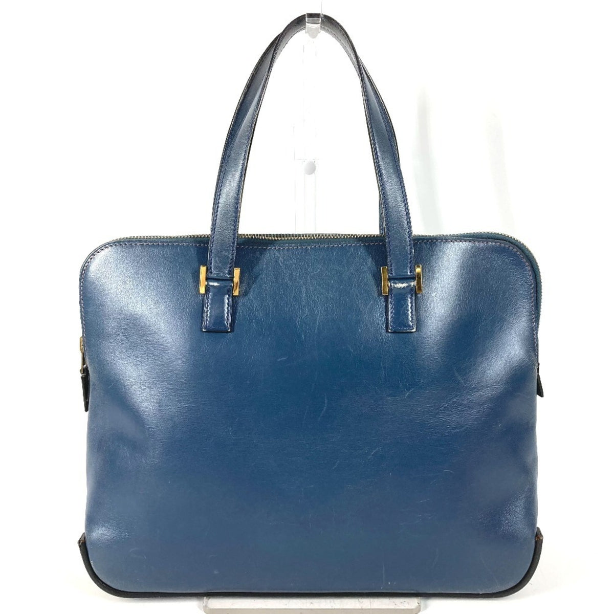 Hermes Escapada Navy Leather Briefcase (Pre-Owned)