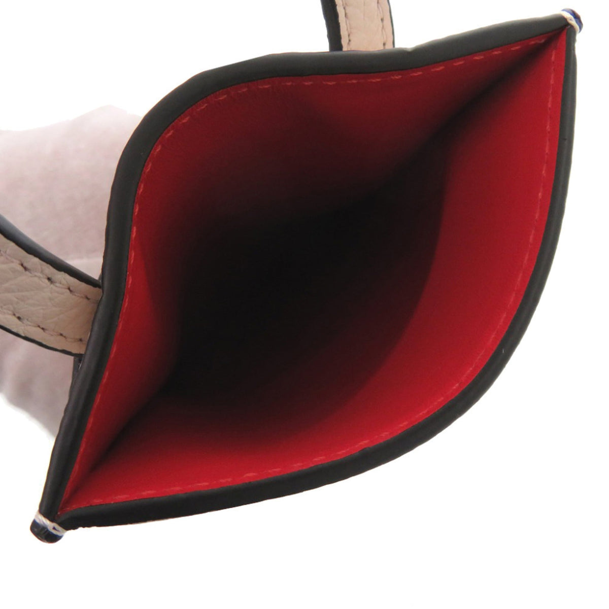 Christian Louboutin Pink Red Color Leather Shoulder Bag (Pre-Owned)