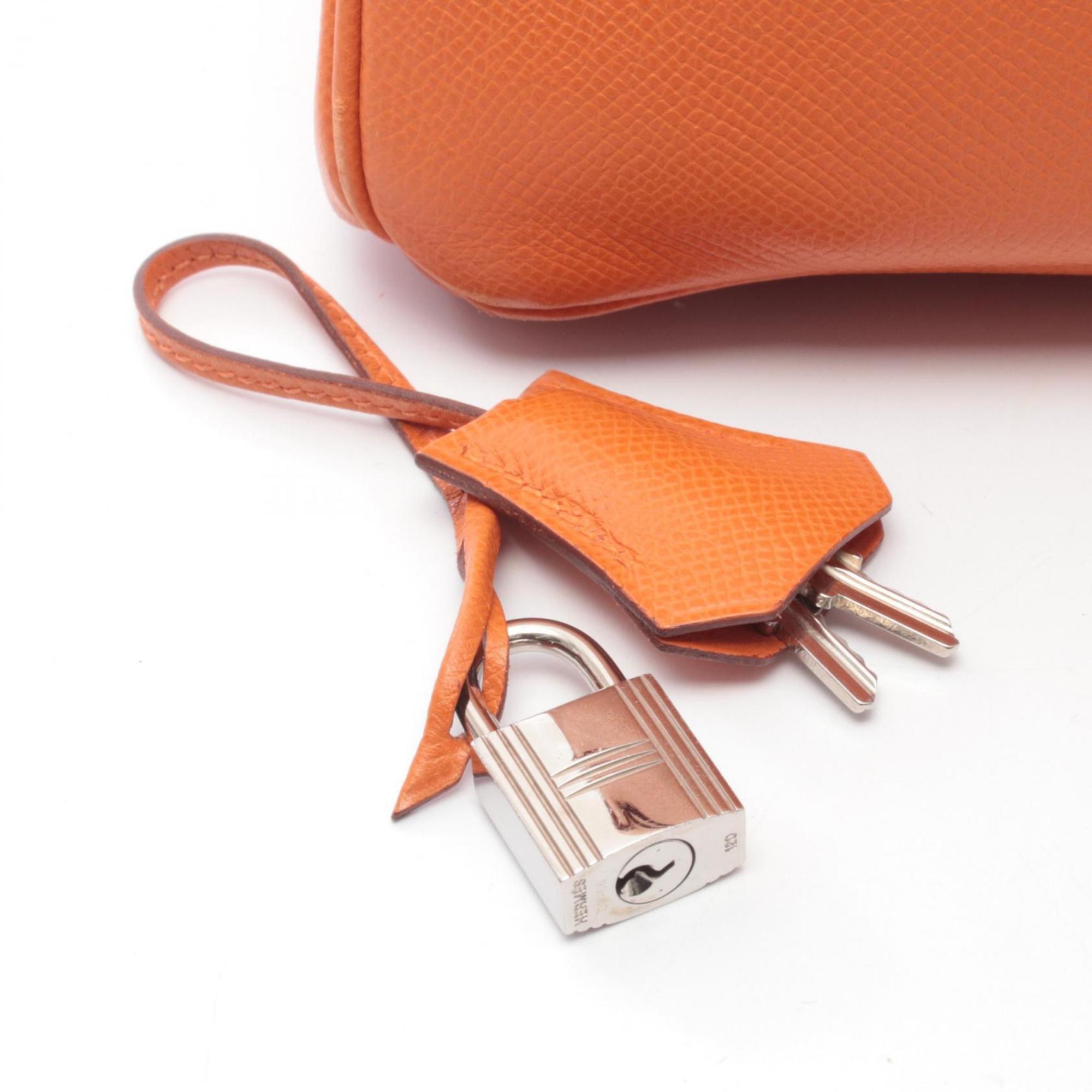 Hermes Orange Epsom Leather Leather Handbag (Pre-Owned)