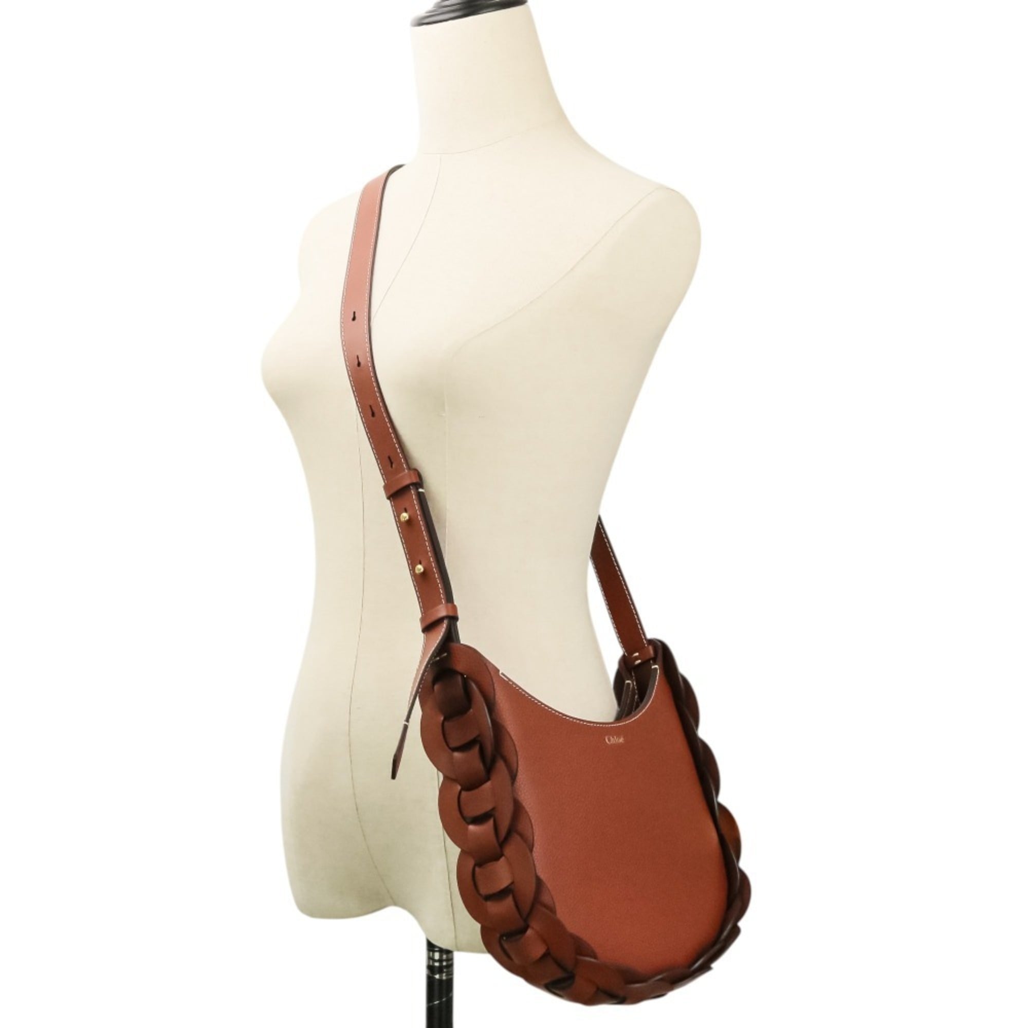 Chloé Brown Leather Handbag Shoulder Bag (Pre-Owned)