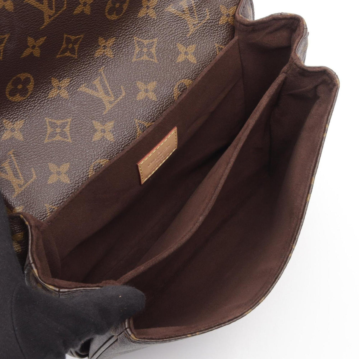 Louis Vuitton Brown Pvc Monogram Leather Coated Canvas Handbag Pochette (Pre-Owned)