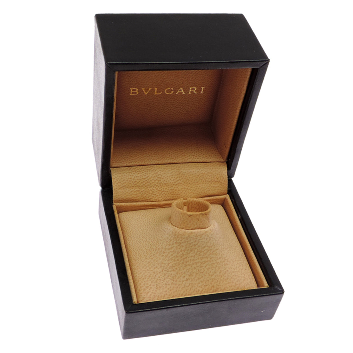 Bvlgari Stainless Steel Yellow Gold Band Ring (Pre-Owned)