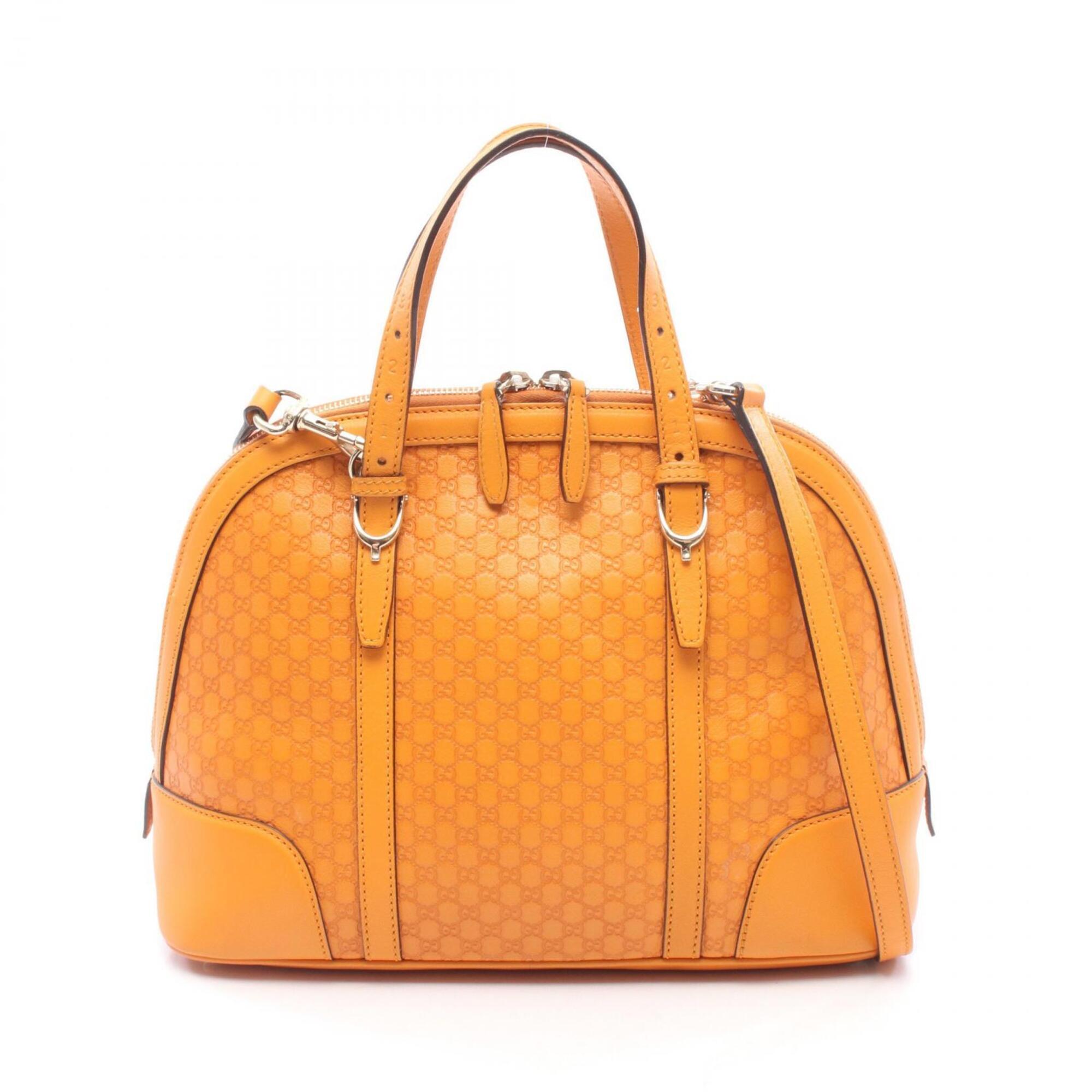 Gucci Orange Leather Handbag (Pre-Owned)