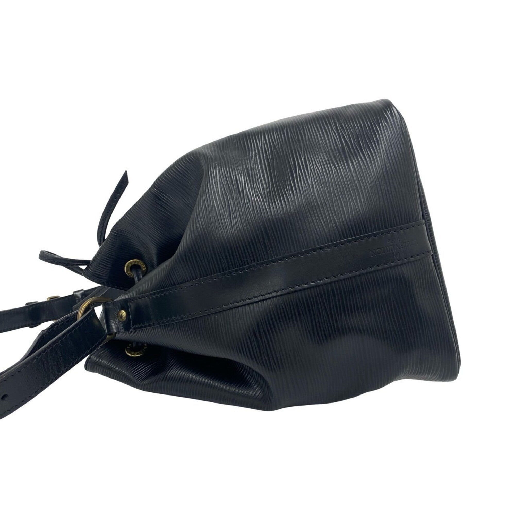 Louis Vuitton Black Leather Shoulder Bag (Pre-Owned)