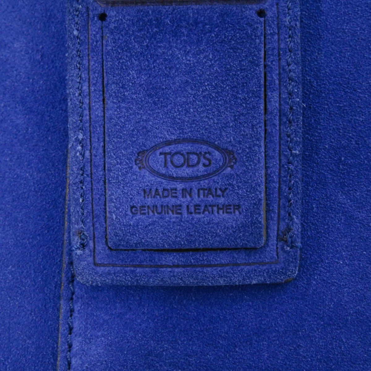 Tod's Blue Suede Tote Bag (Pre-Owned)