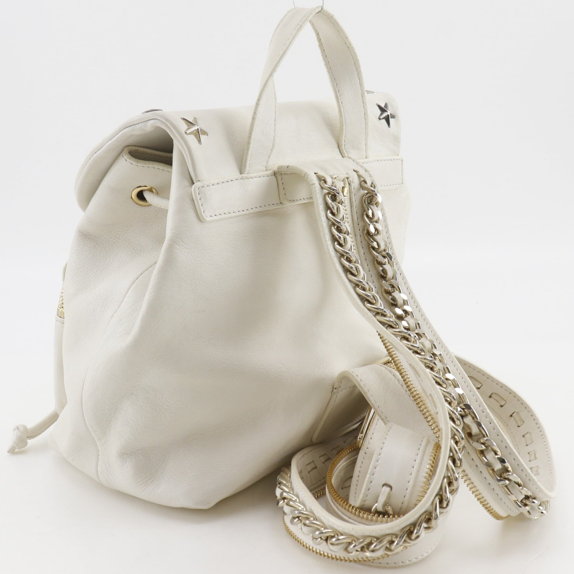 Jimmy Choo White Leather Handbag (Pre-Owned)