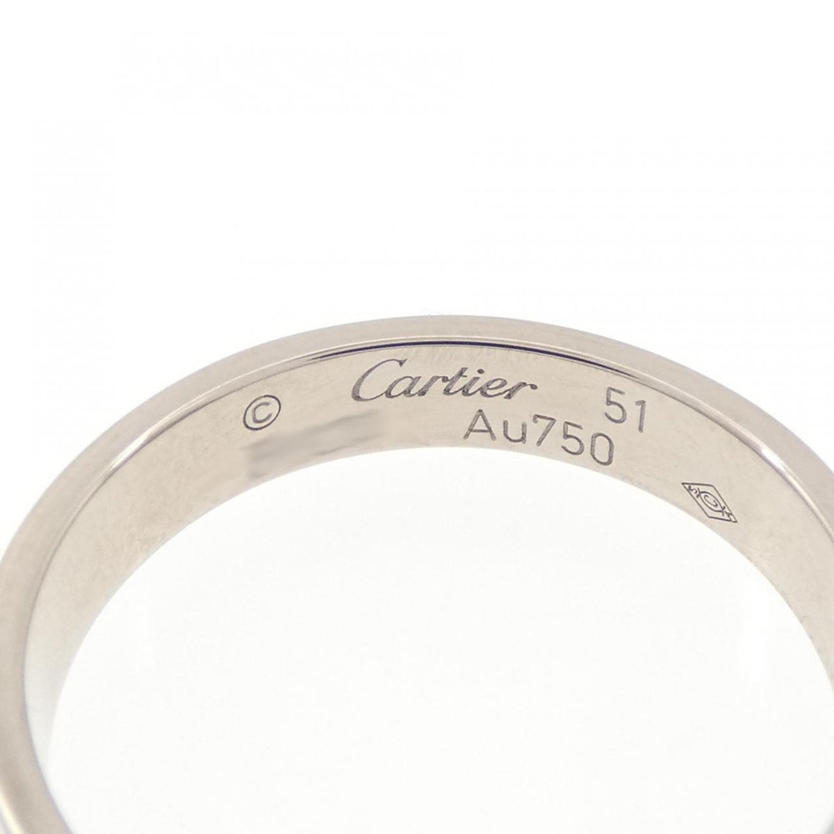 Cartier White Gold (18K) Band Ring (Pre-Owned)