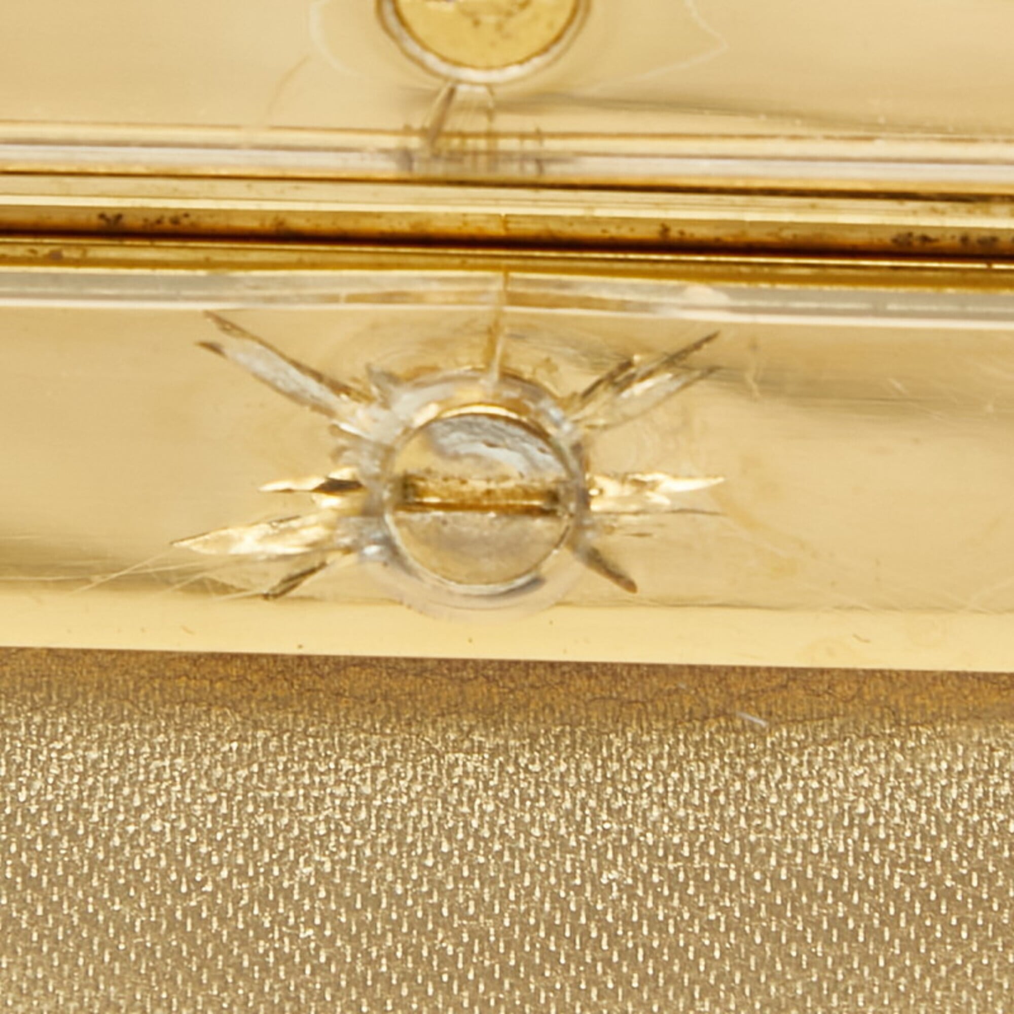 Salvatore Ferragamo Gancini Clear Plastic Handbag (Pre-Owned)
