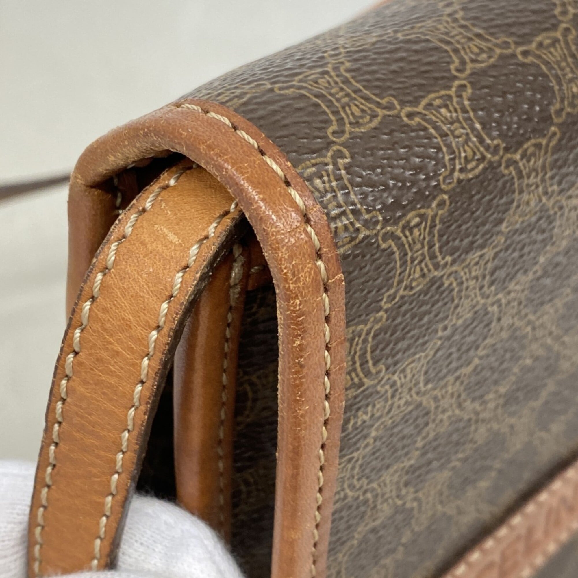 Celine Brown Pvc Shoulder Bag (Pre-Owned)