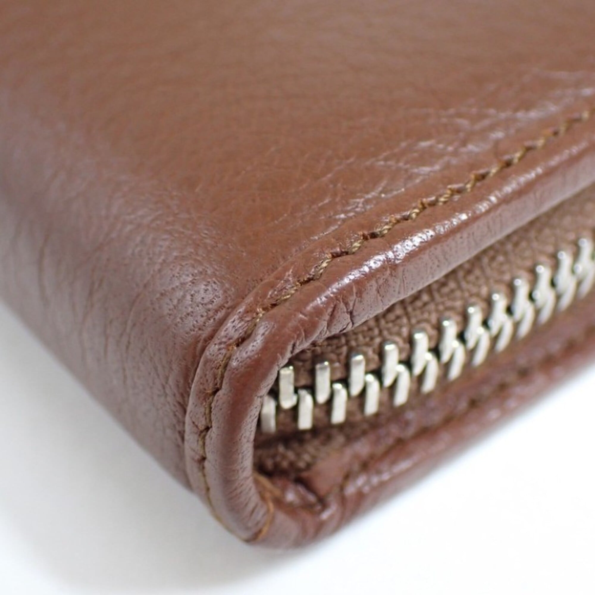 Loewe Brown Leather Long Wallet (Bi-Fold) (Pre-Owned)