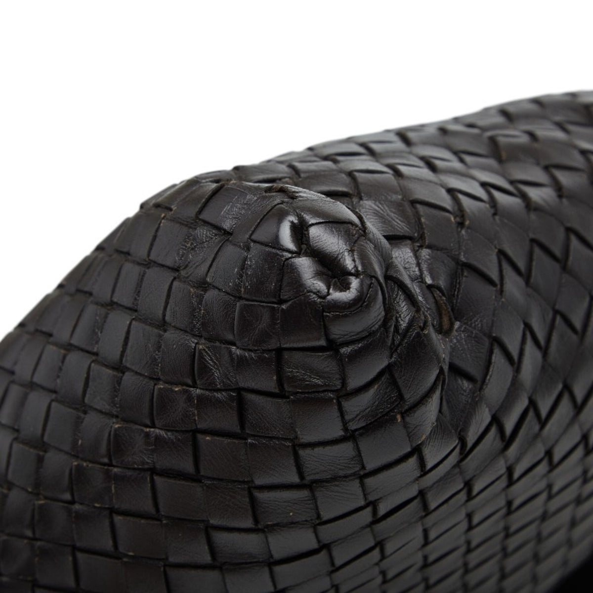 Bottega Veneta Dark Brown Leather Shoulder Bag (Pre-Owned)
