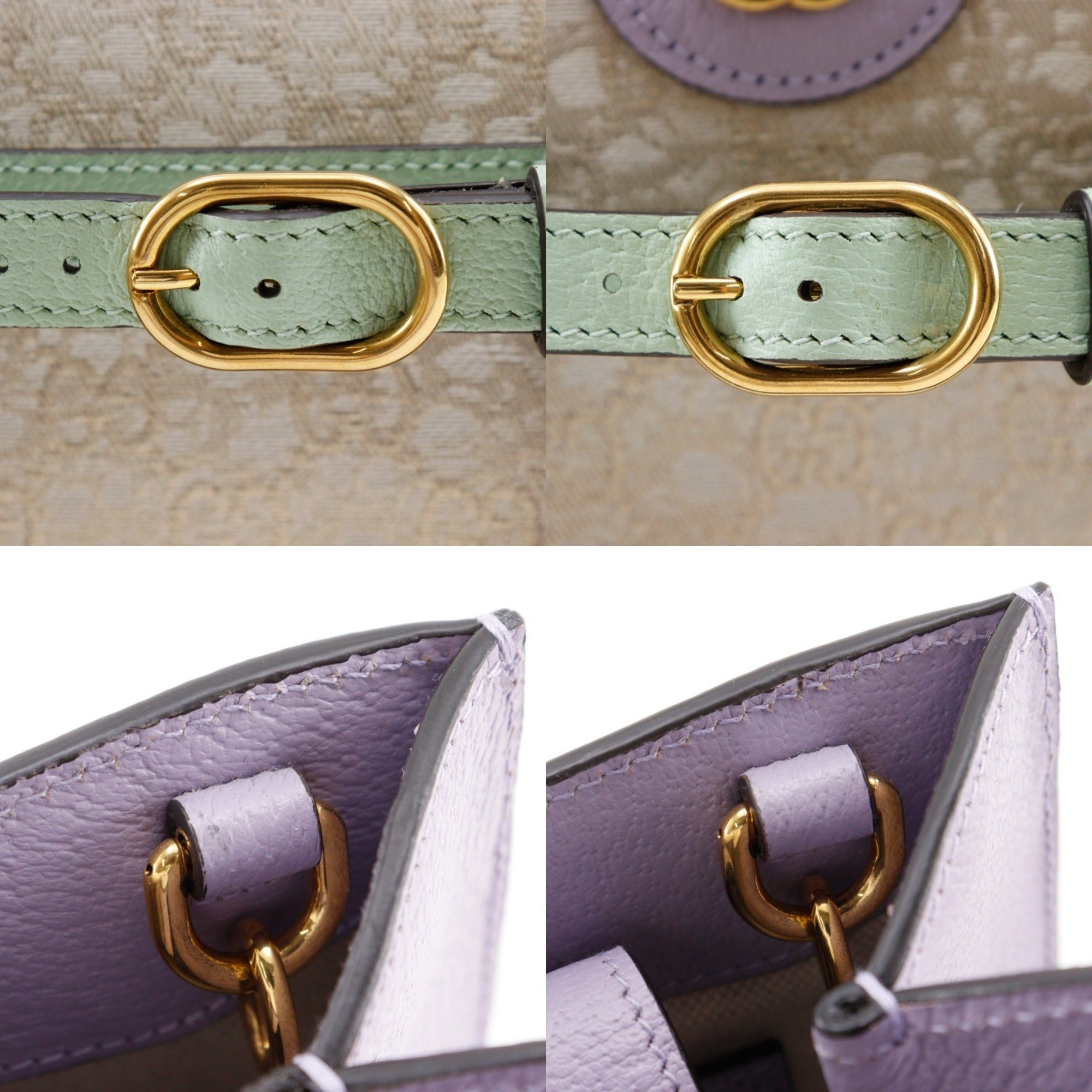 Gucci Purple Leather Handbag (Pre-Owned)