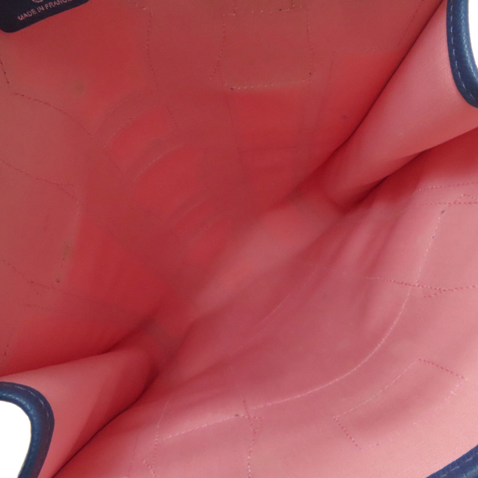 Hermes Blue Pink Toile H Tote Bag (Pre-Owned)