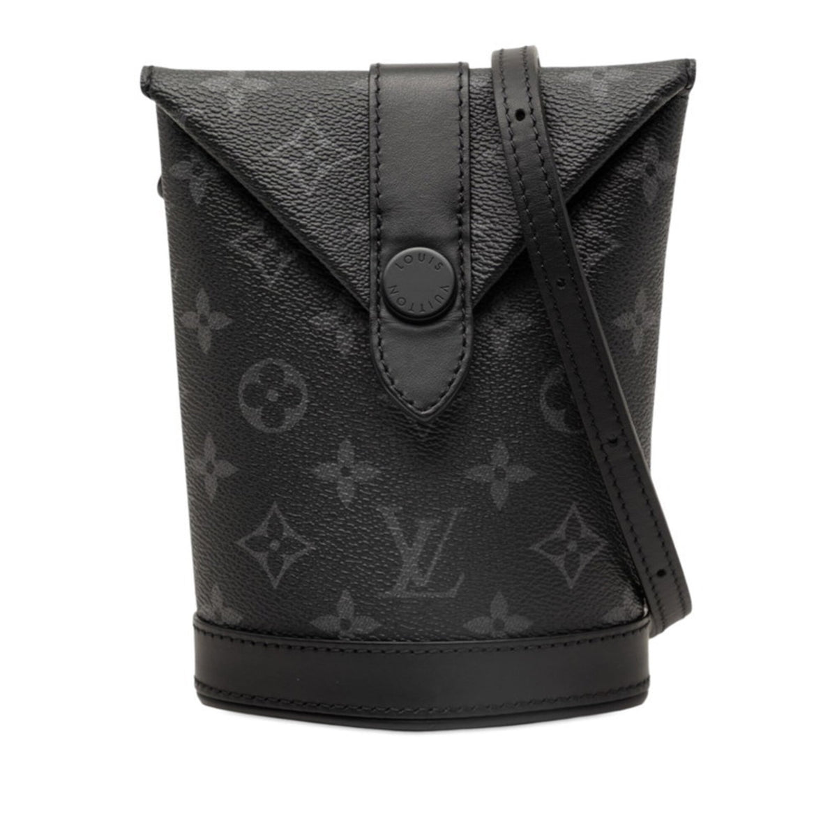 Louis Vuitton Monogram Eclipse Black Gray Pvc Leather Handbag Pouch Shoulder Bag (Pre-Owned)